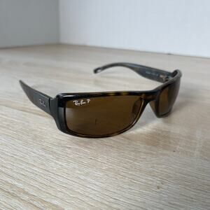 Ray-Ban RB4088 710/57 Sunglasses Tortoise Shell Wrap Frames Only Made in Italy